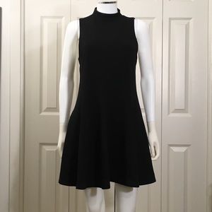 Free People mock necked black dress
